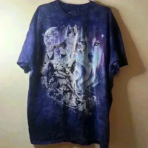 The Mountain Find 10 Wolves Arctic Animal Nature Unisex Shirt 3XL - Picture 1 of 4